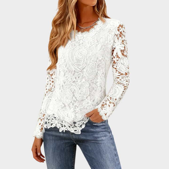 Julieta™ | Blusa de Encaje de Manga Larga