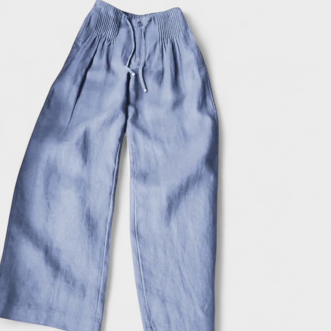 Ángeles™ | Pantalón amplio de algodón y lino