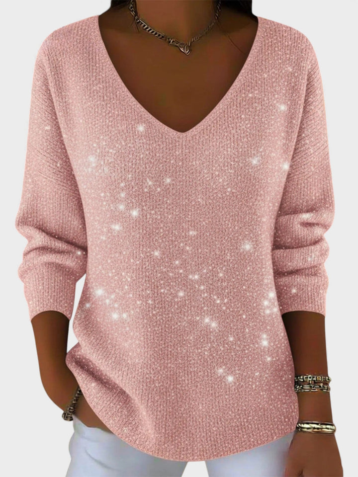 Inés™ | Jersey festivo con escote en V