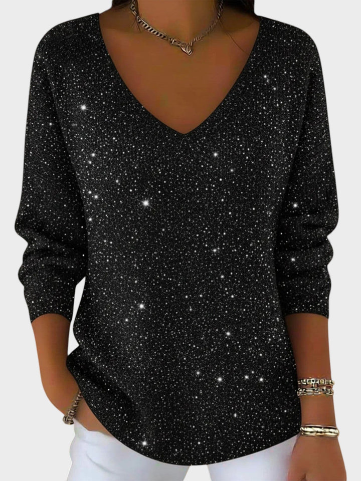 Inés™ | Jersey festivo con escote en V