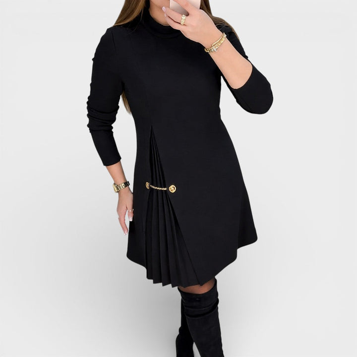 Carmen™ | Vestido plisado de manga comprida