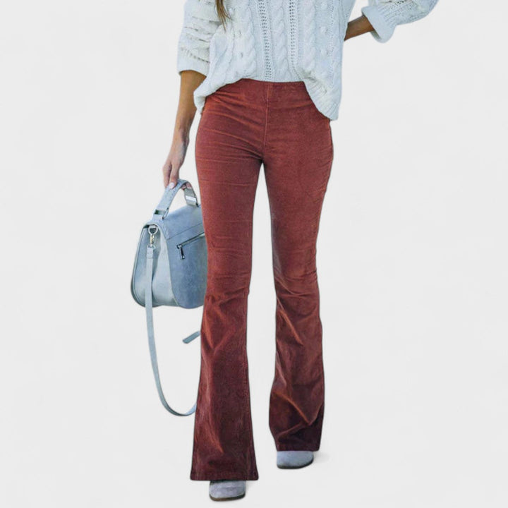 Adriana™ | Pantalones de pana acampanados