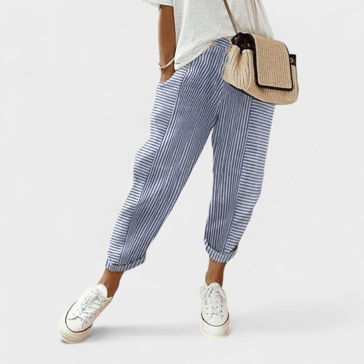 Lucía™ | Pantalones a Rayas con Estilo