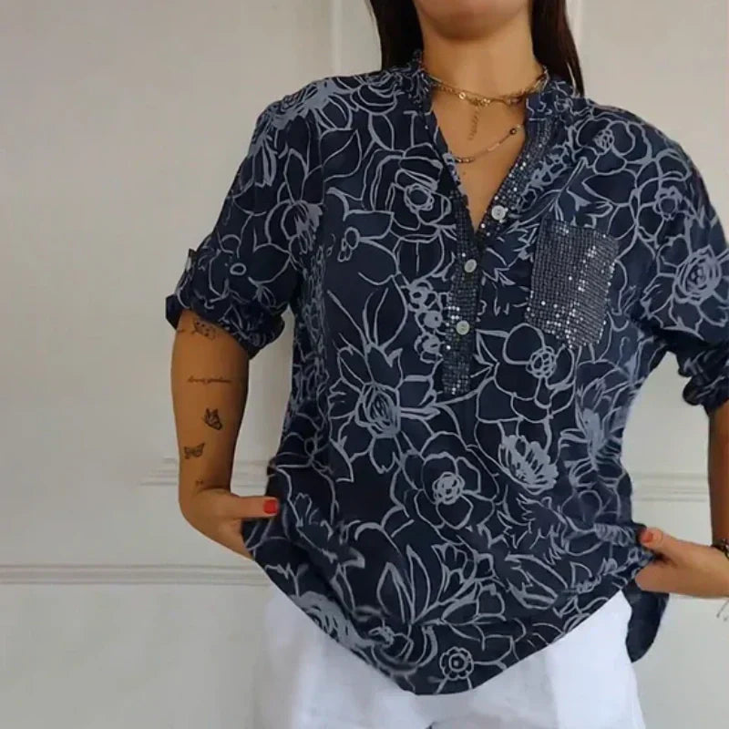 Lucinda™ | Camisa estampada con botones