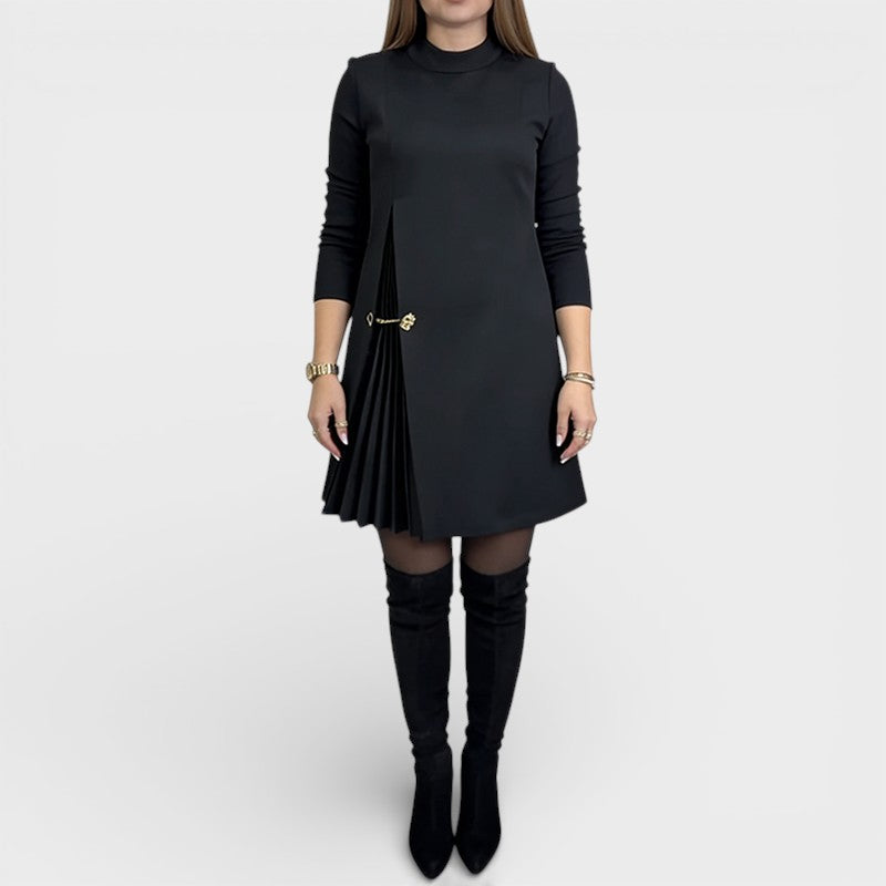 Carmen™ | Vestido plisado de manga comprida