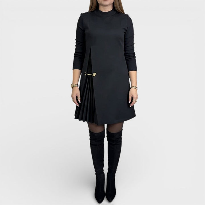 Carmen™ | Vestido plisado de manga comprida