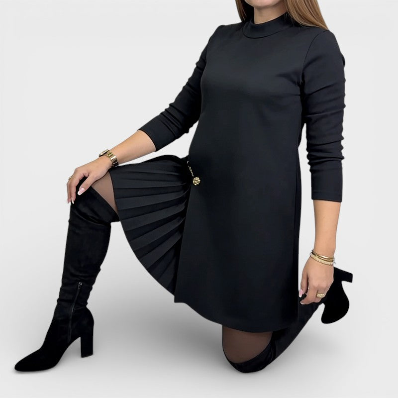 Carmen™ | Vestido plisado de manga comprida